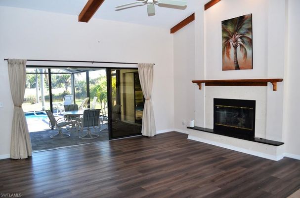 Fireplace, Interior, Wood Texture Flooring