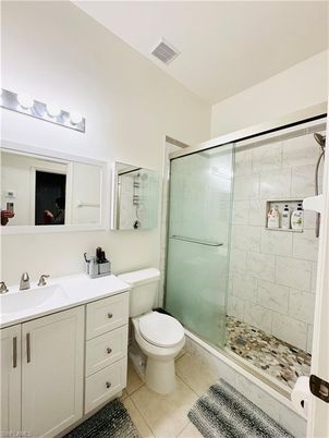 Bathroom, Glass Shower, Interior, Marble Walls