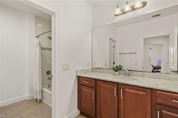 Bathroom, Dual Sink Vanities, Interior, Wood Texture Flooring