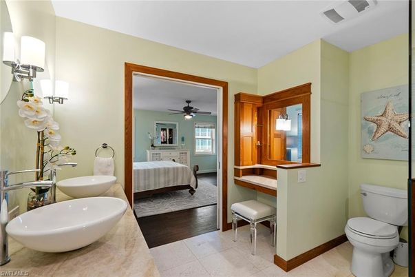 Bathroom, Bedroom, Dual Sink Vanities, Interior, Wood Texture Flooring