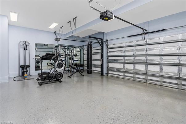 Fitness Equipment, Garage, Interior, Recessed Lighting