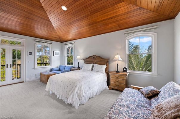 Bedroom, Interior, Recessed Lighting, Wooden Ceilings