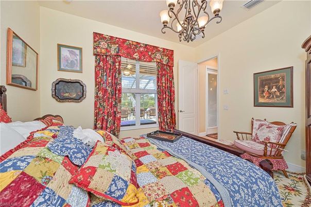 Bedroom, Chandelier, Interior