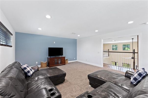 Interior, Living room, Recessed Lighting