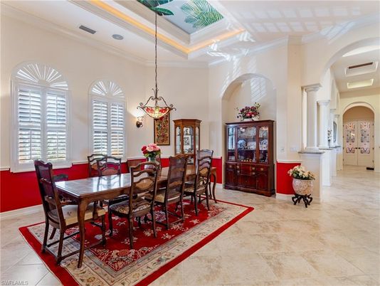 Dining room, Interior, Pendant Lights