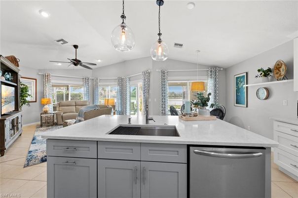 Dining room, Interior, Kitchen, Living room, Pendant Lights, Recessed Lighting