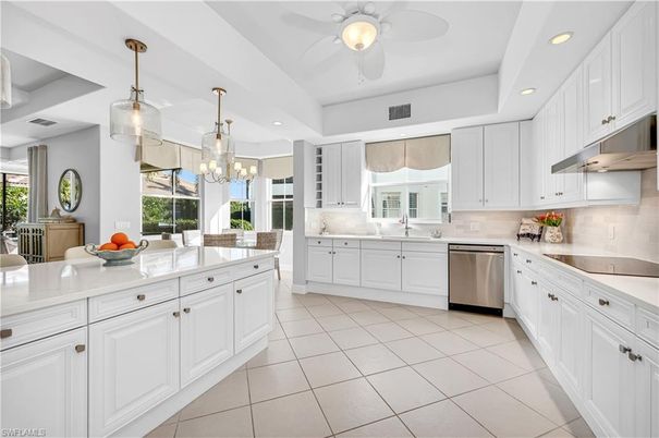 Interior, Kitchen, Pendant Lights, Recessed Lighting, Stainless Steel Appliances