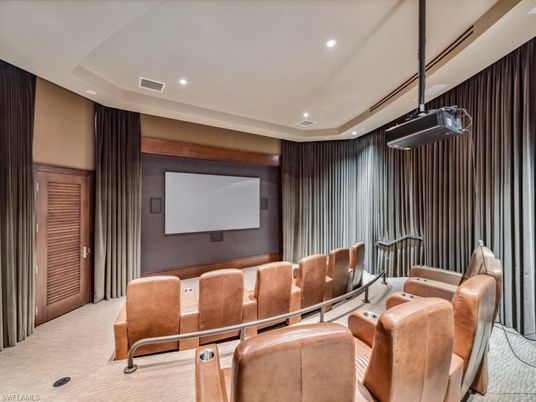 Home Theatre Room, Interior, Projection Screen, Recessed Lighting, Theatre Room