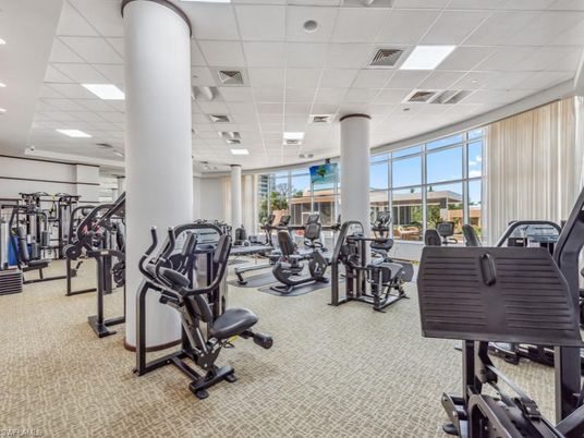 Fitness Equipment, Gym, Interior, Recessed Lighting