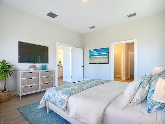 Bedroom, Interior, Wood Texture Flooring