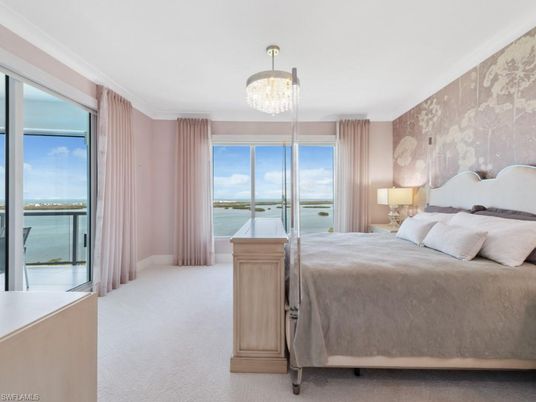 Bedroom, Chandelier, Interior, Water