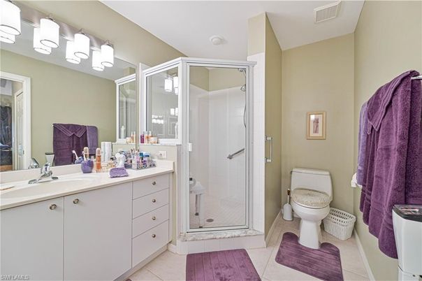 Bathroom, Dual Sink Vanities, Glass Shower, Interior