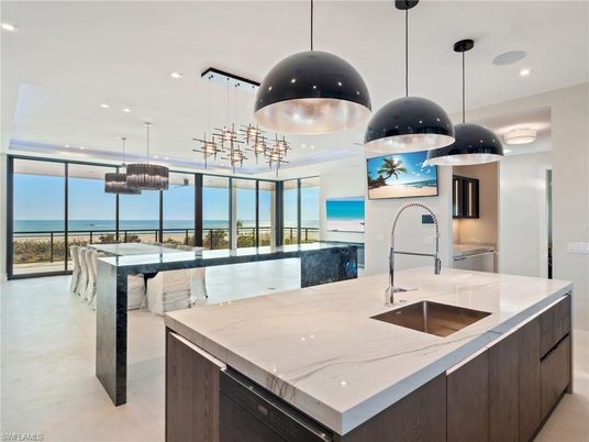 Interior, Kitchen, Pendant Lights, Recessed Lighting, Water