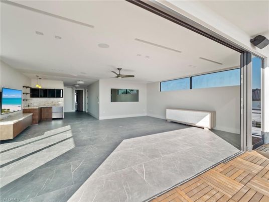 Empty room, Interior, Kitchen, Pendant Lights, Recessed Lighting