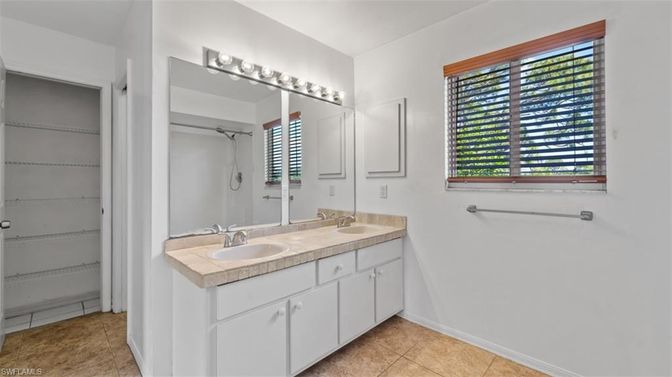 Bathroom, Dual Sink Vanities, Interior, Tile Countertops