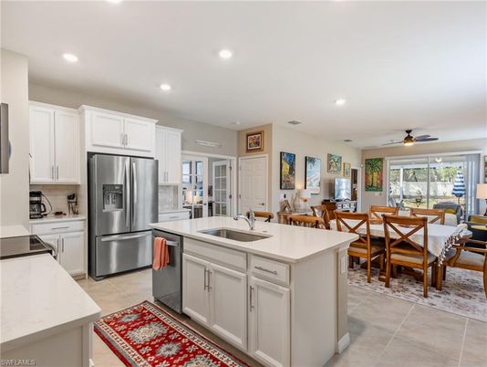 Dining room, Interior, Kitchen, Recessed Lighting, Stainless Steel Appliances