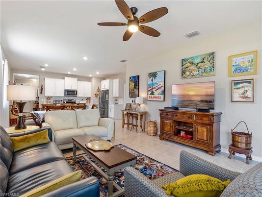 Dining room, Interior, Kitchen, Living room, Recessed Lighting, Stainless Steel Appliances
