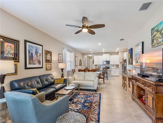 Dining room, Interior, Kitchen, Living room, Recessed Lighting