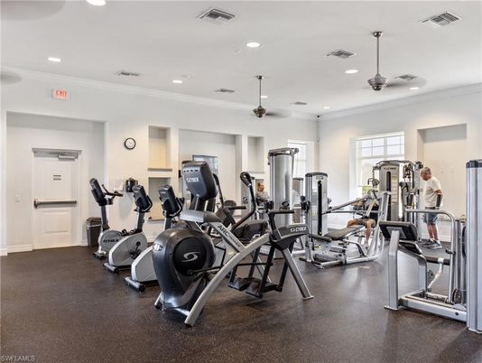 Fitness Equipment, Gym, Interior, Pendant Lights, Recessed Lighting