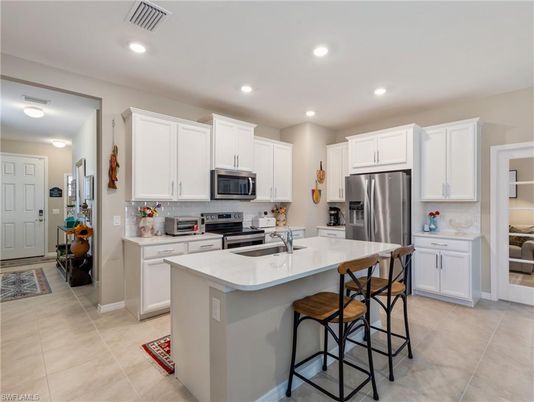 Interior, Kitchen, Recessed Lighting, Stainless Steel Appliances