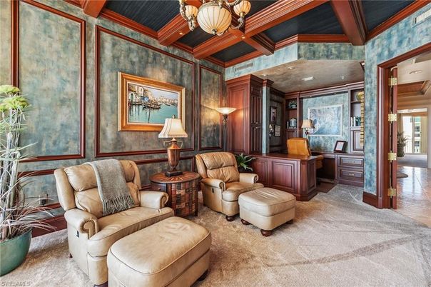Interior, Living room, Recessed Lighting, Wooden Beams, Wooden Ceilings