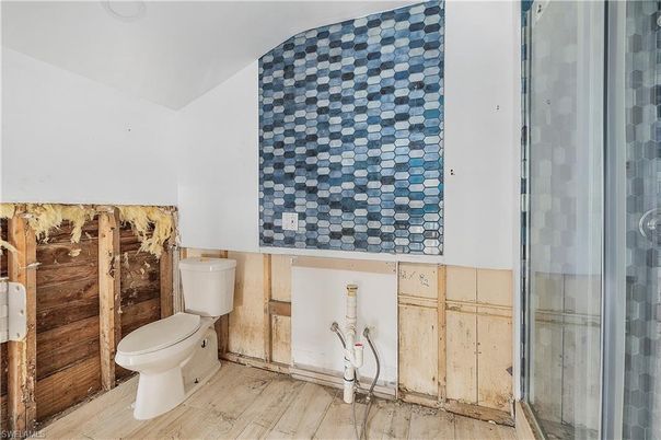 Bathroom, Interior, Wood Texture Flooring, Wooden Walls