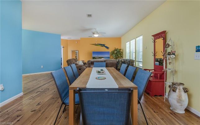 Dining room, Interior, Wood Texture Flooring