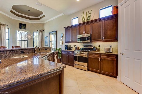 Interior, Kitchen, Pendant Lights, Recessed Lighting, Stainless Steel Appliances