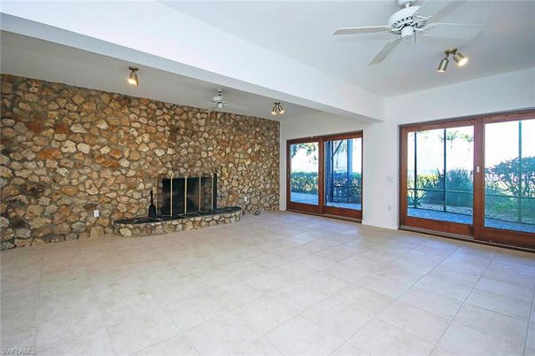 Empty room, Fireplace, Interior, Stone Walls