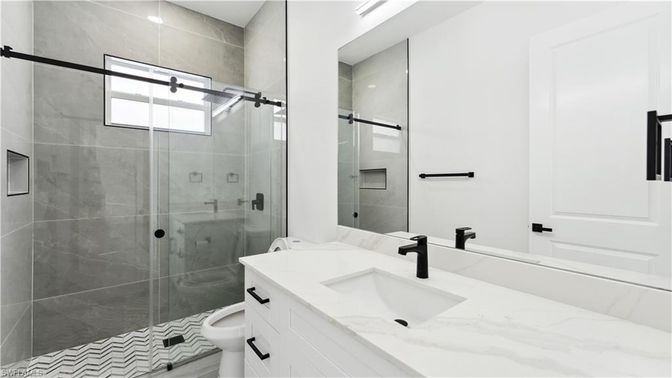Bathroom, Glass Shower, Interior