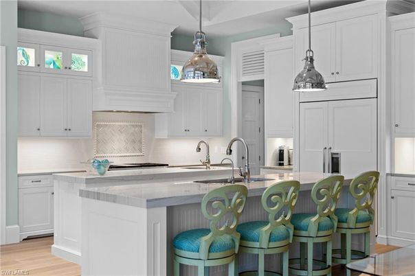 Interior, Kitchen, Pendant Lights, Stainless Steel Appliances, Wood Texture Flooring