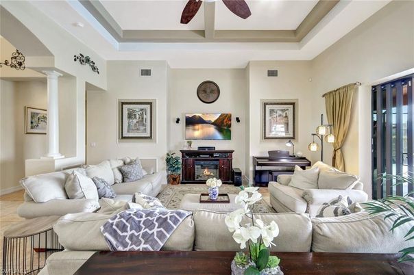 Fireplace, Interior, Living room, Piano