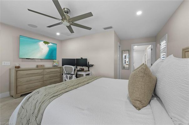 Bedroom, Home Office, Interior, Recessed Lighting