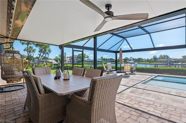 Dining room, Glass Ceilings, Interior, Pool, Sun Room, Water
