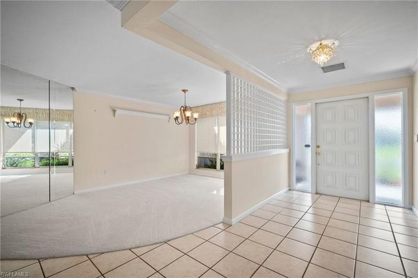Chandelier, Empty room, Interior