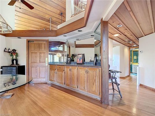Interior, Recessed Lighting, Wooden Ceilings, Wood Texture Flooring