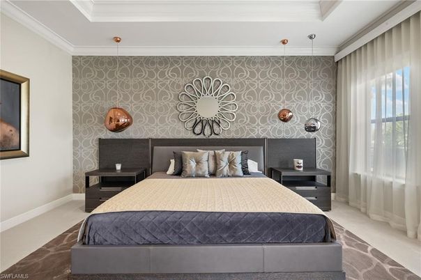 Bedroom, Interior, Pendant Lights