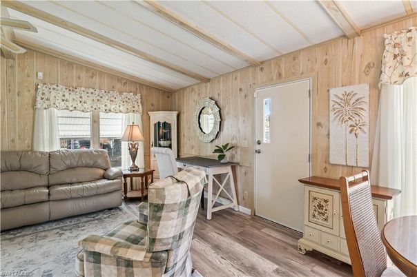 Home Office, Interior, Wooden Beams, Wood Texture Flooring, Wooden Walls