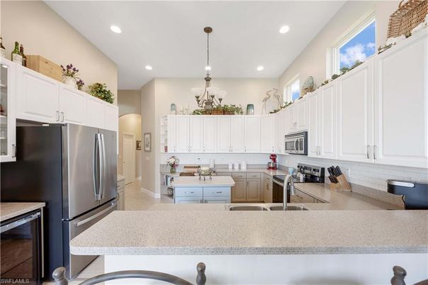 Interior, Kitchen, Pendant Lights, Recessed Lighting, Stainless Steel Appliances