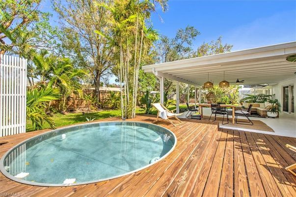 Exterior, Pool, Wood Texture Flooring