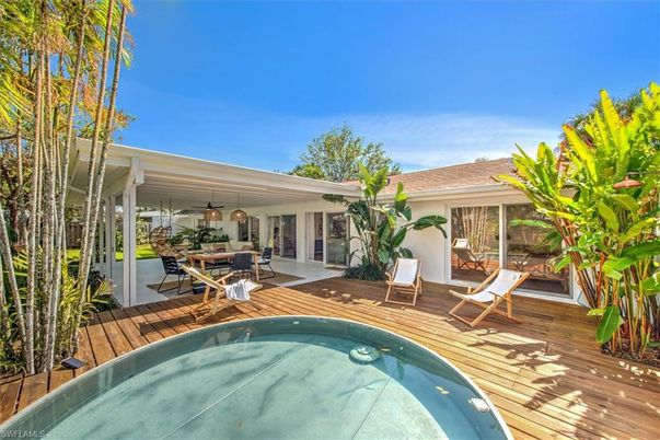 Exterior, Pool, Wood Texture Flooring