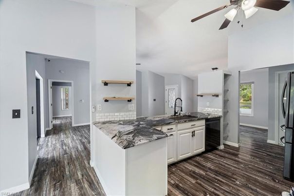 Interior, Kitchen, Wood Texture Flooring