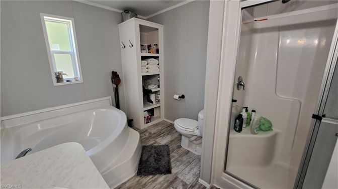 Bathroom, Interior, Wood Texture Flooring