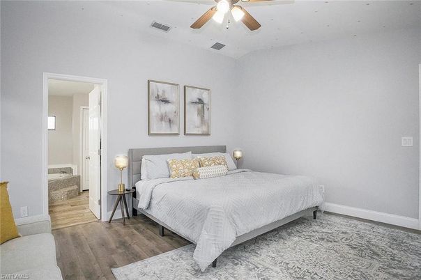 Bedroom, Interior, Wood Texture Flooring