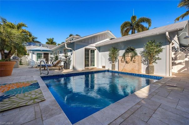 Exterior, Pool, Solar Panels