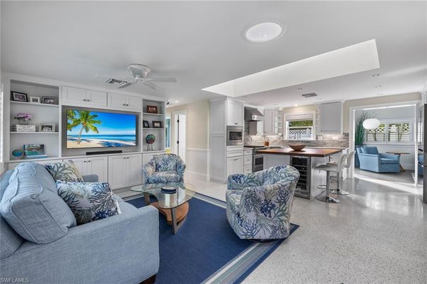 Dining room, Interior, Kitchen, Living room, Recessed Lighting, Stainless Steel Appliances