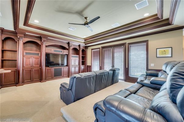 Home Theatre Room, Interior, Projection Screen, Recessed Lighting, Theatre Room