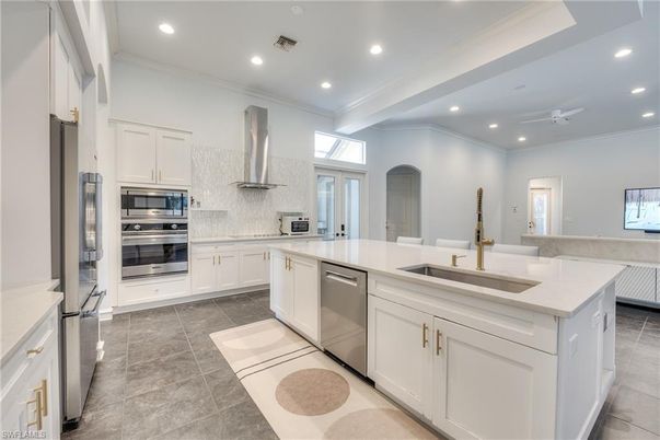 Interior, Kitchen, Recessed Lighting, Stainless Steel Appliances