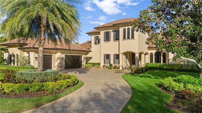 Attached, Backyard, Exterior, Facade, Mediterranean