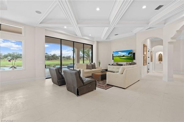 Interior, Living room, Recessed Lighting